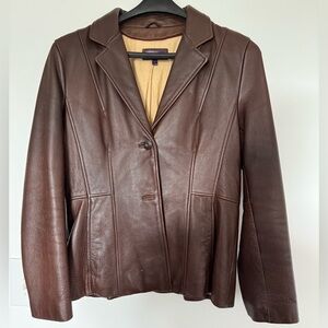 Brown Leather Women's Jacket